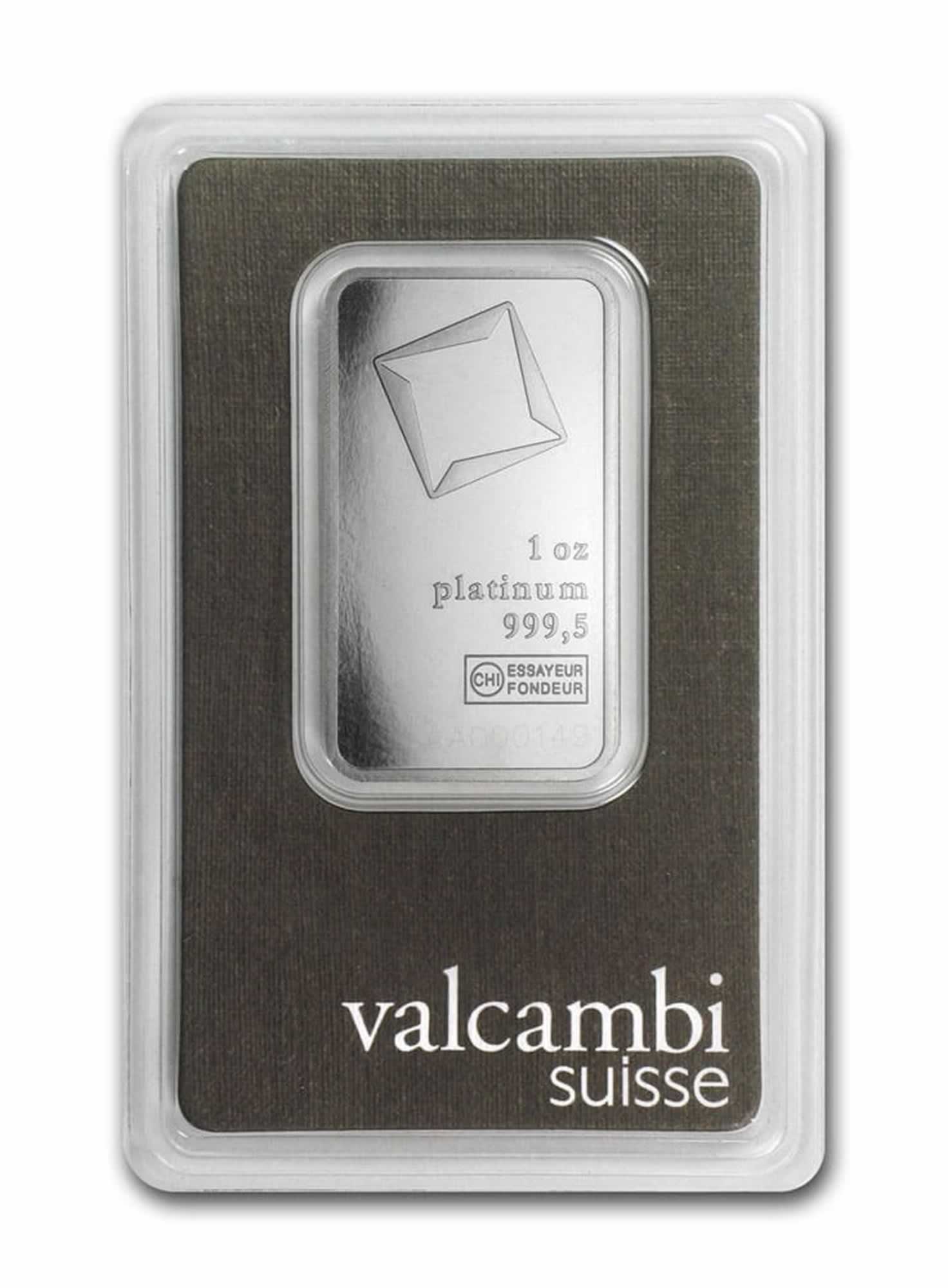 1 Ounce Platinum Valcambi Bar 1 Ounce Platinum Valcambi Bar
